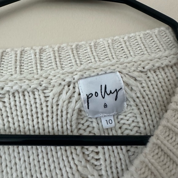 Polly Sweater Cropped | Cream - Picture 2 of 3